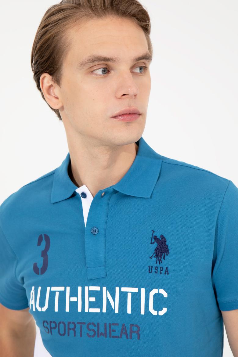 Erkek Petrol Polo Yaka Tişört - 50247717028