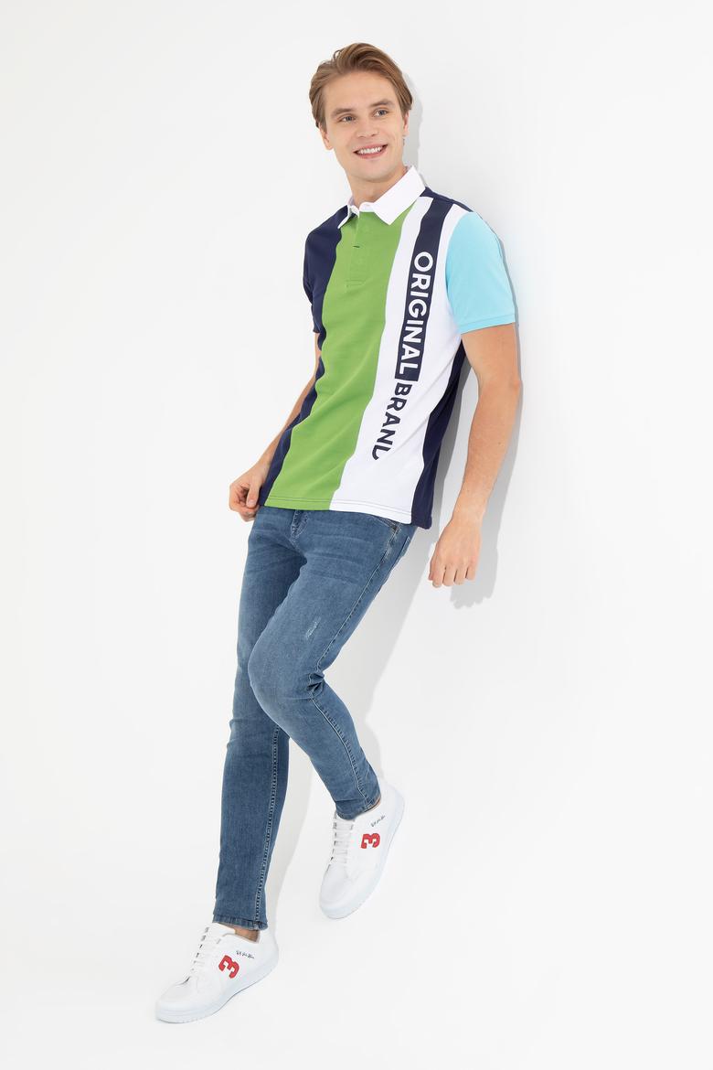 Erkek Lacivert Polo Yaka Tişört - 50249137009