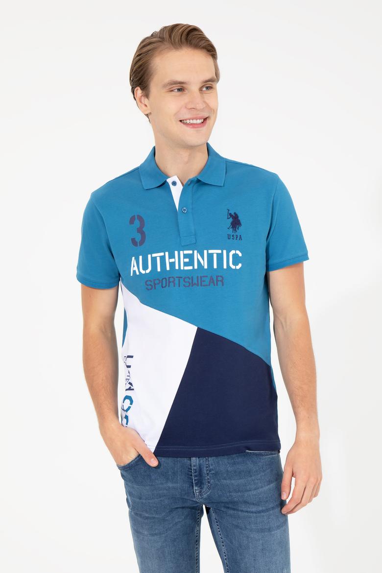 Erkek Petrol Polo Yaka Tişört - 50247717028