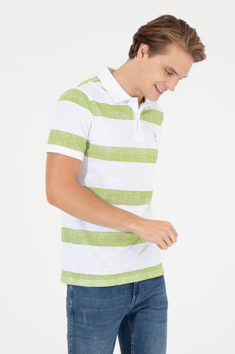 Erkek Elma Yeşili Polo Yaka Tişört