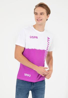 Erkek Menekşe Bisiklet Yaka Tişört - 50248599008