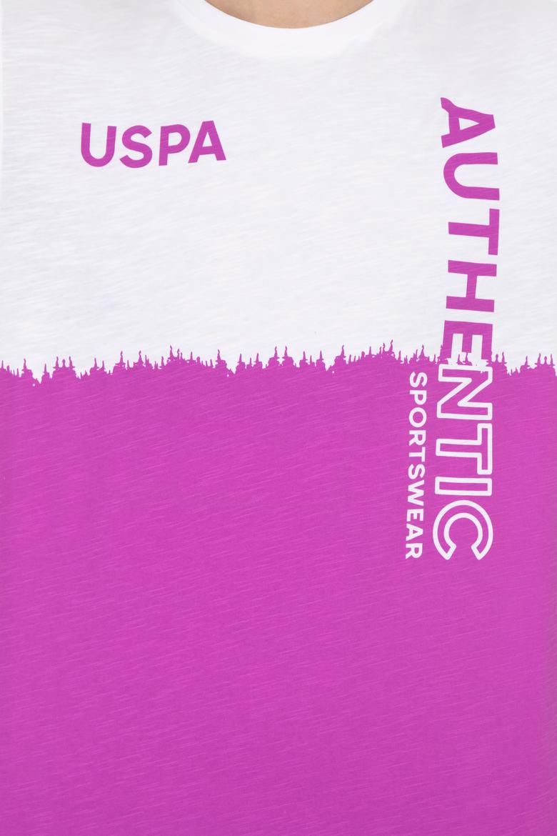 Erkek Menekşe Bisiklet Yaka Tişört - 50248599008