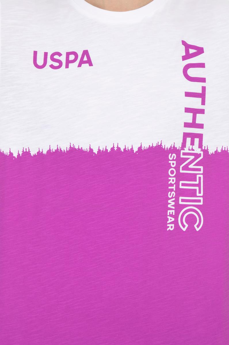 Erkek Menekşe Bisiklet Yaka Tişört