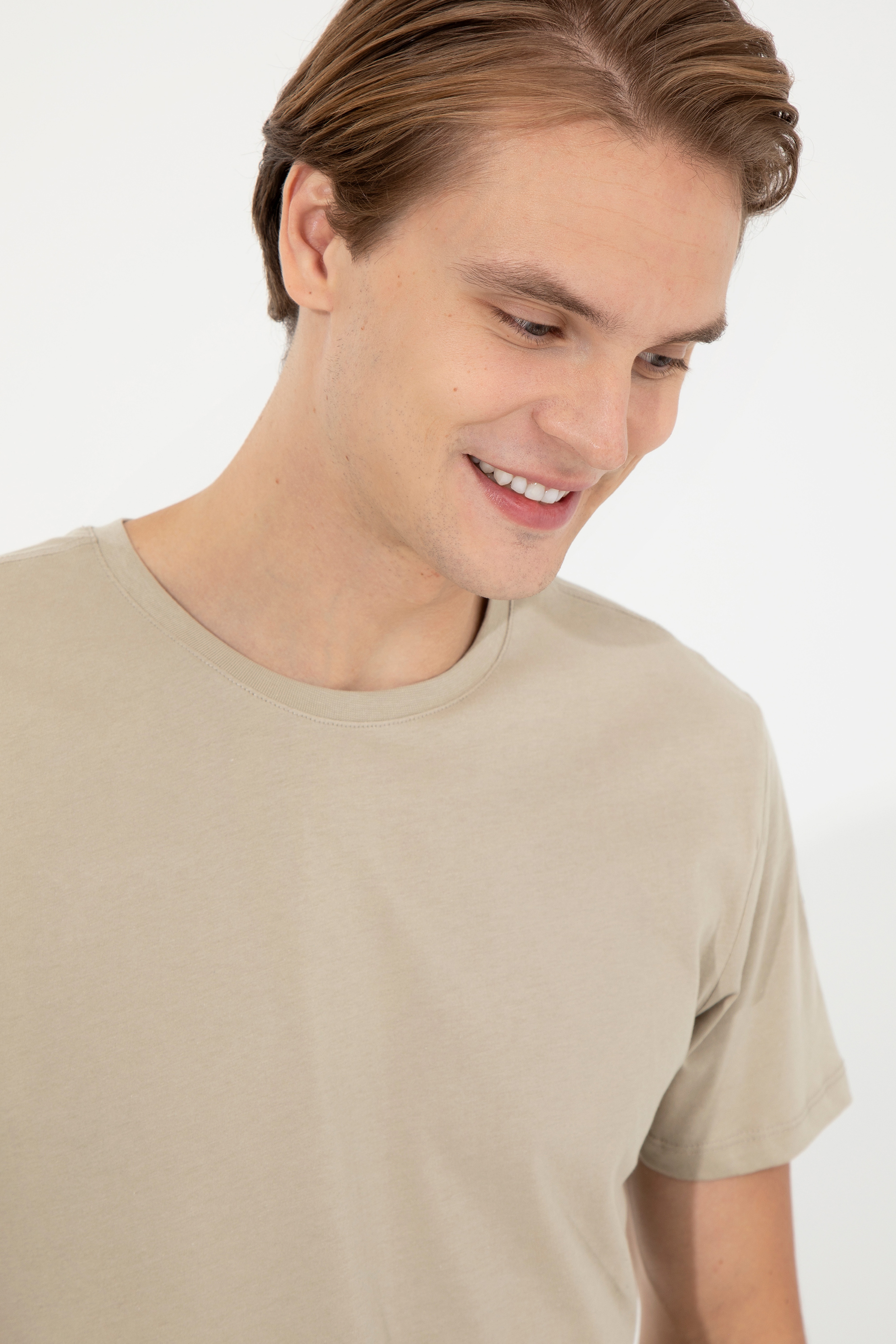 Erkek Haki T-Shirt