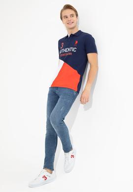 Erkek Lacivert Polo Yaka Tişört - 50247717010