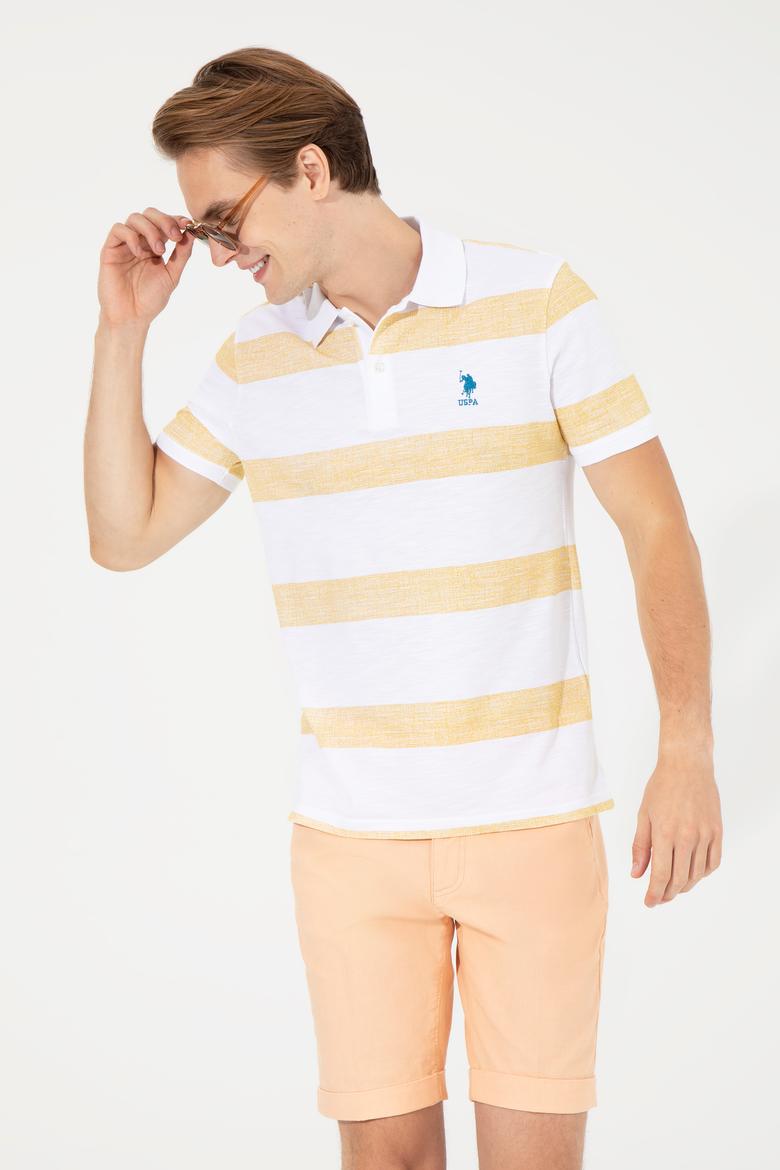Erkek Safran Polo Yaka Tişört - 50249170026
