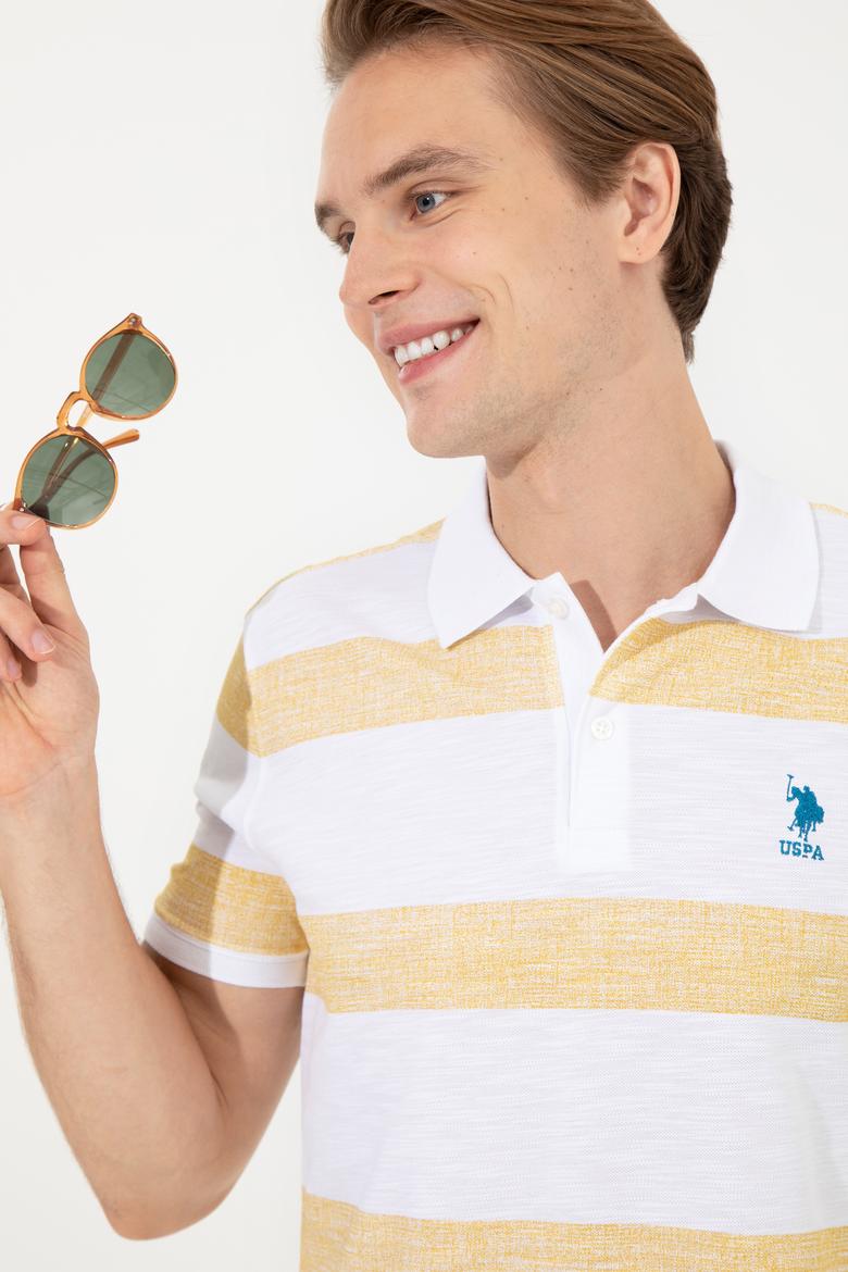 Erkek Safran Polo Yaka Tişört - 50249170026