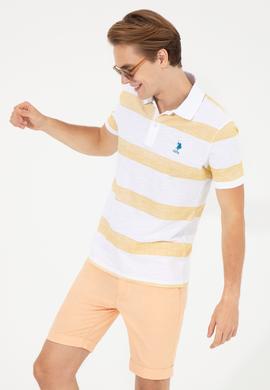 Erkek Safran Polo Yaka Tişört - 50249170026