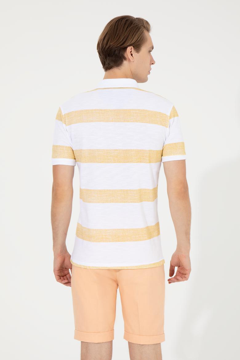 Erkek Safran Polo Yaka Tişört - 50249170026