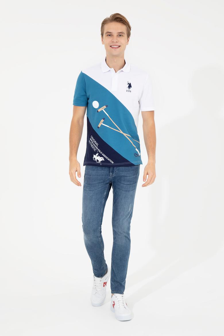 Erkek Petrol Polo Yaka Tişört - 50249180010