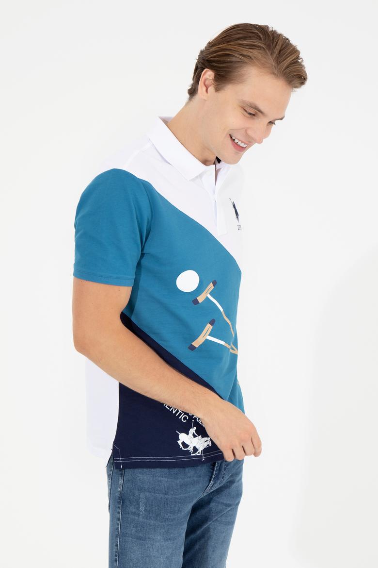 Erkek Petrol Polo Yaka Tişört - 50249180010