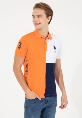 Erkek Turuncu Polo Yaka Tişört - 50249164029