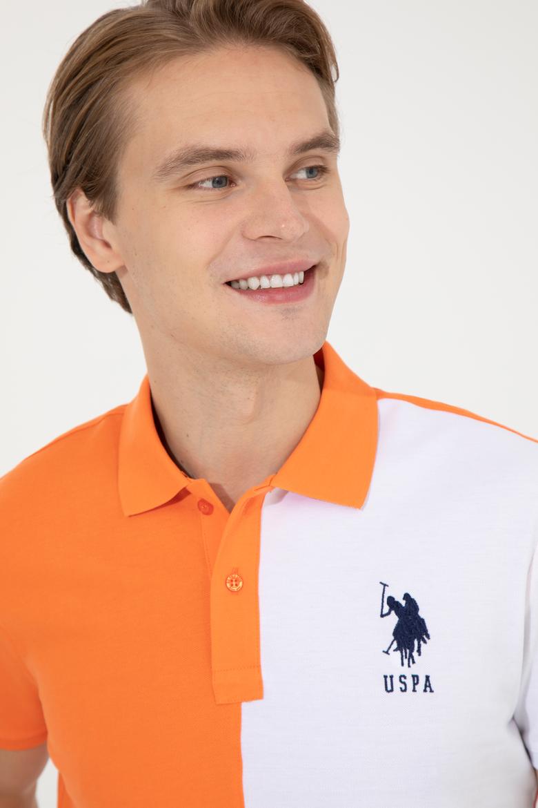 Erkek Turuncu Polo Yaka Tişört