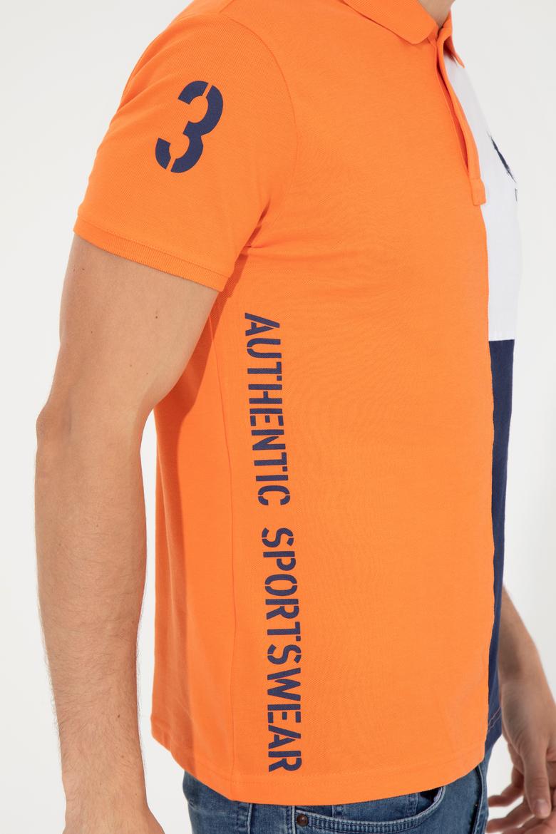 Erkek Turuncu Polo Yaka Tişört - 50249164029