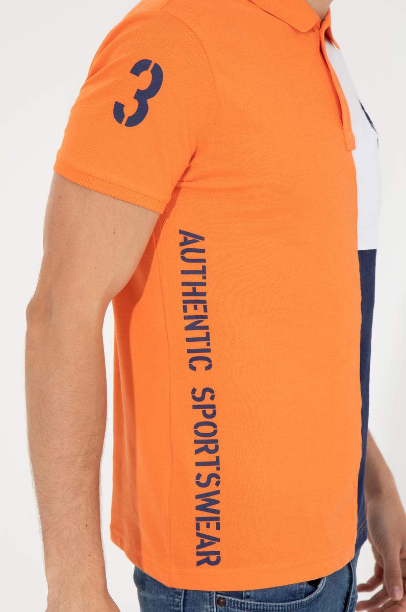 Erkek Turuncu Polo Yaka Tişört