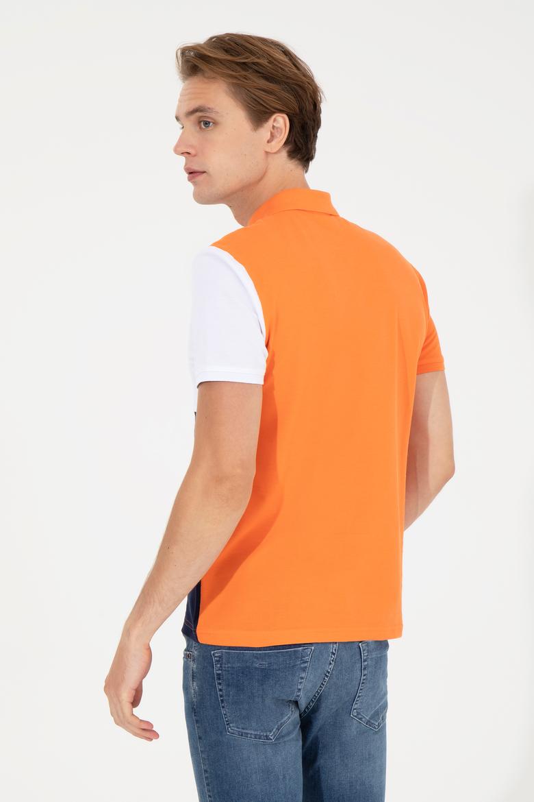 Erkek Turuncu Polo Yaka Tişört - 50249164029