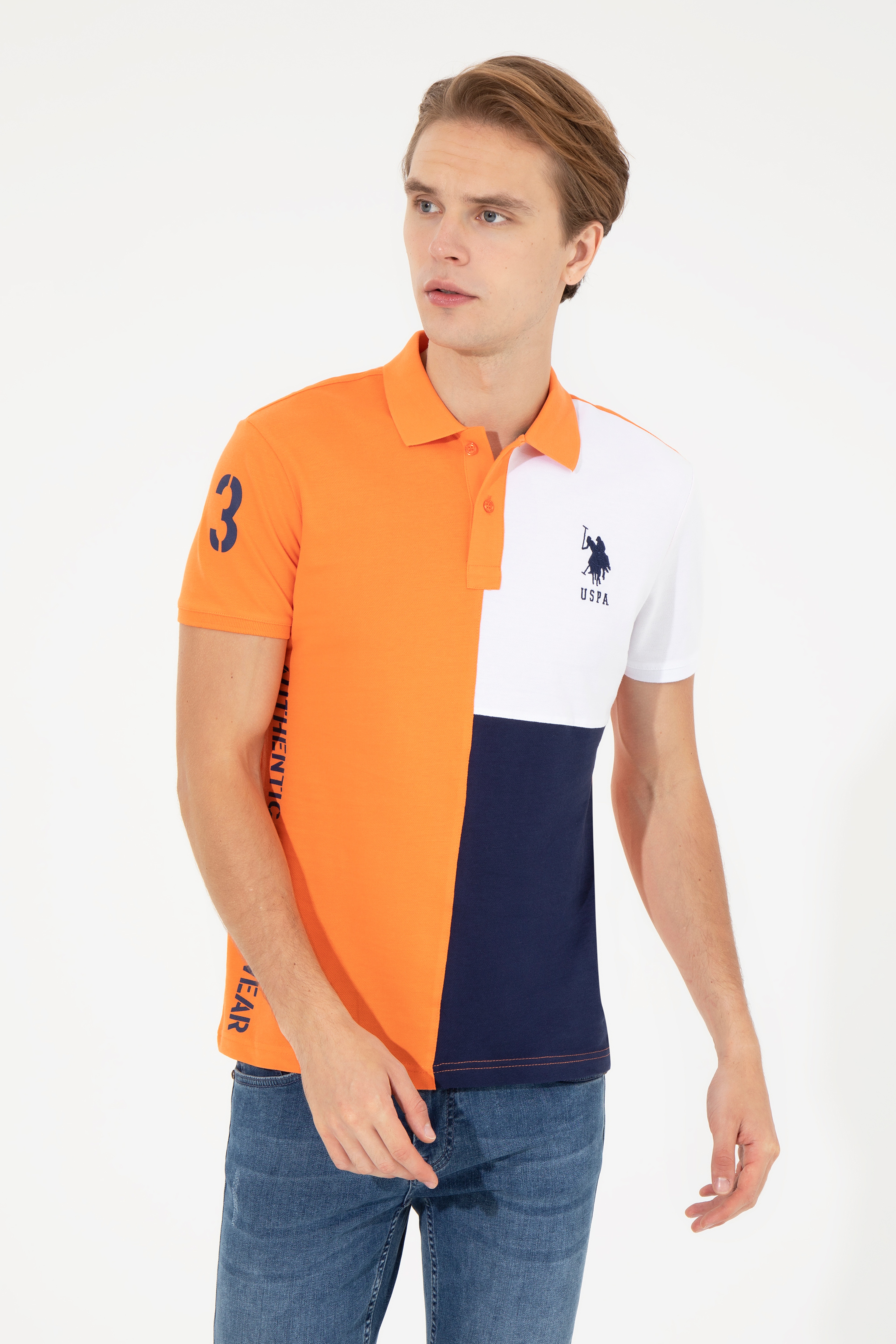 Erkek Turuncu Polo Yaka Tişört