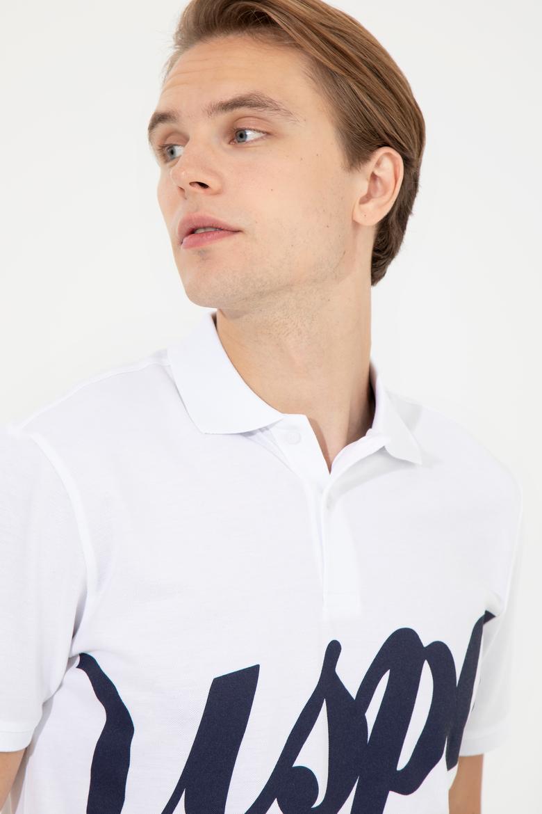 Erkek Beyaz Polo Yaka Tişört - 50249138009