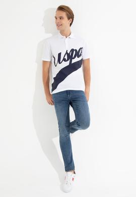 Erkek Beyaz Polo Yaka Tişört - 50249138009