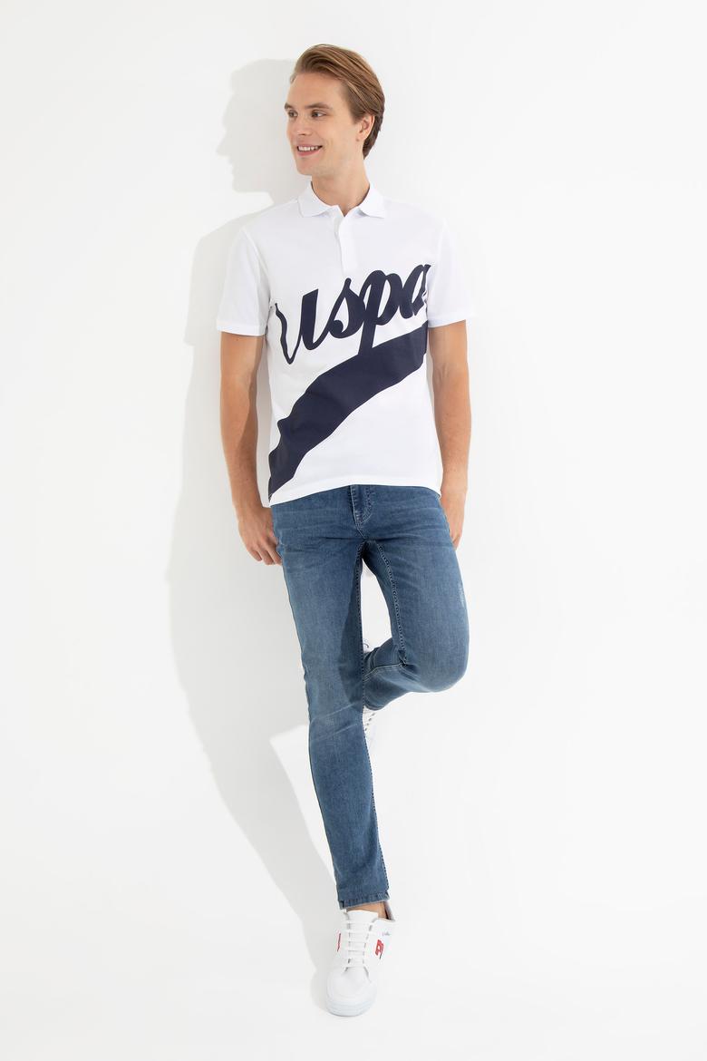 Erkek Beyaz Polo Yaka Tişört