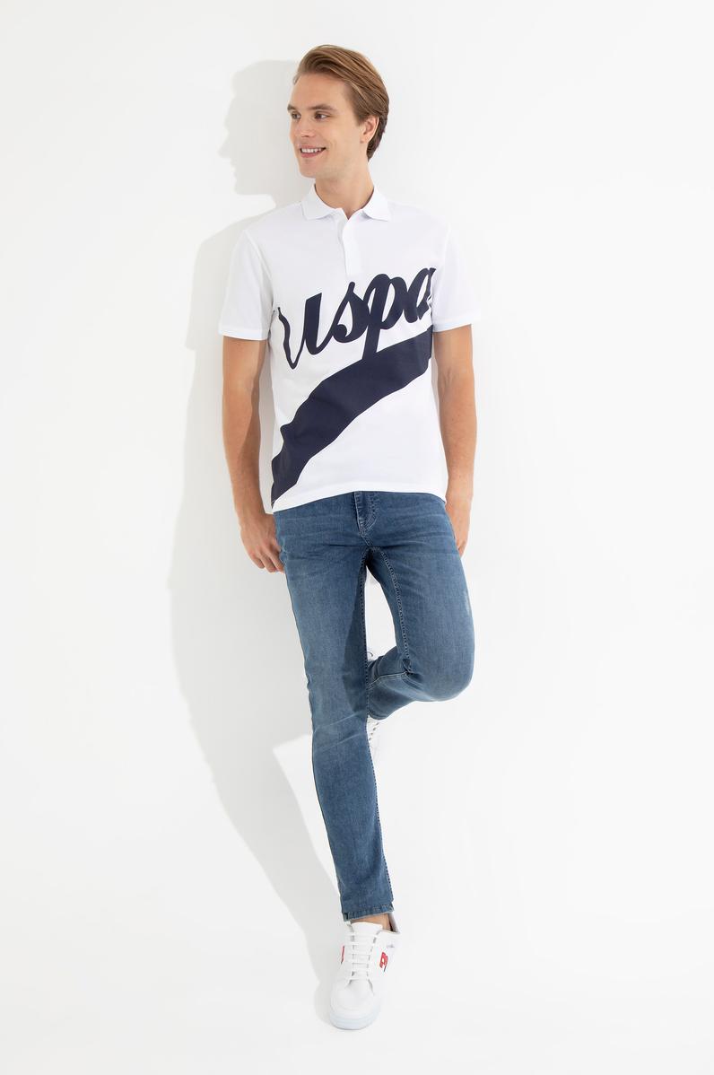 Erkek Beyaz Polo Yaka Tişört