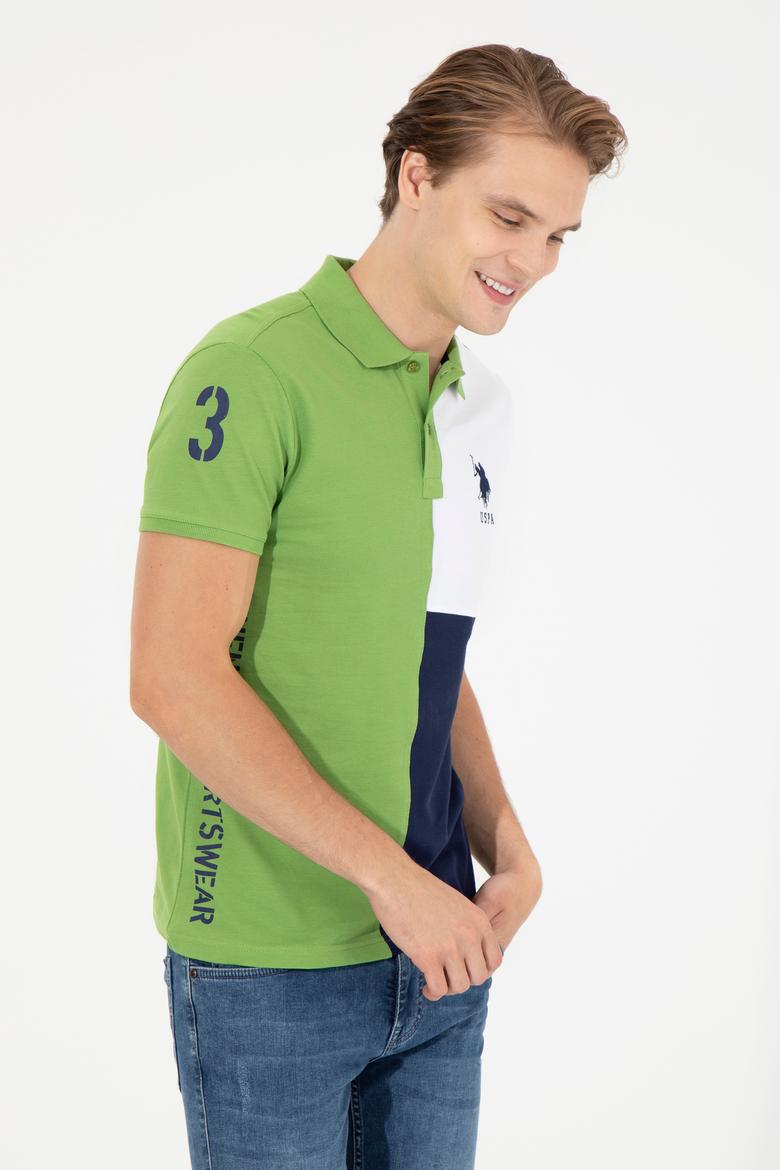 Erkek Elma Yeşili Polo Yaka Tişört