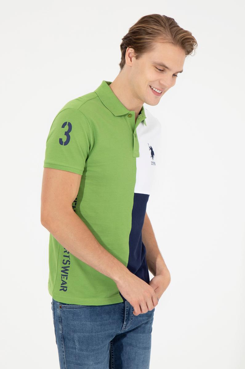 Erkek Elma Yeşili Polo Yaka Tişört