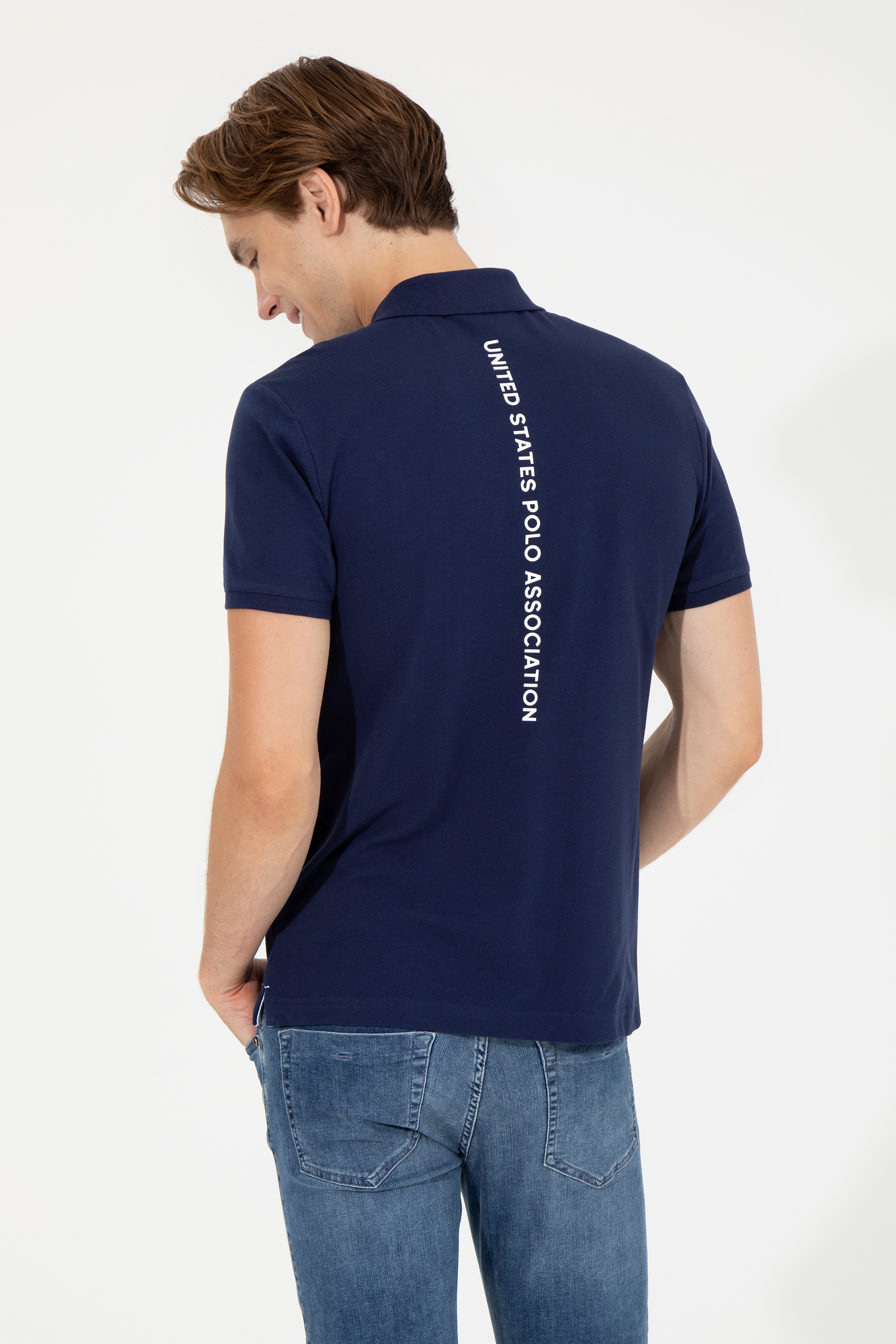 Erkek Lacivert Polo Yaka Tişört