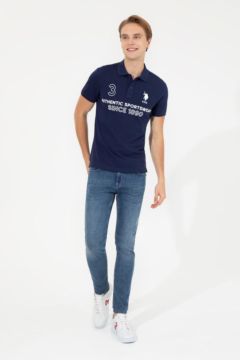 Erkek Lacivert Polo Yaka Tişört - 50249162027