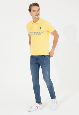 Erkek Açık Sarı Polo Yaka Tişört - 50249162001