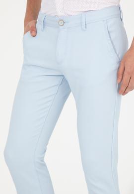 Erkek Açık Mavi Kanvas Pantolon - 50246099046