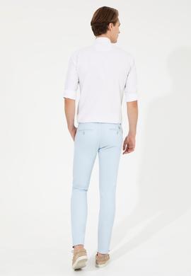 Erkek Açık Mavi Kanvas Pantolon - 50246099046