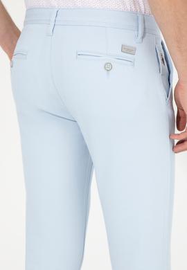 Erkek Açık Mavi Kanvas Pantolon - 50246099046