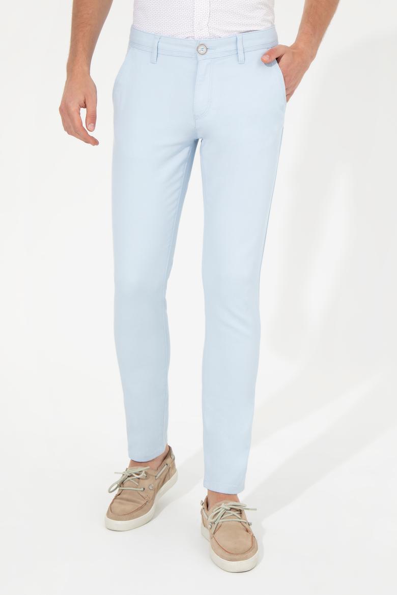 Erkek Açık Mavi Kanvas Pantolon - 50246099046
