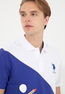 Erkek Mavi Polo Yaka Tişört - 50249180020