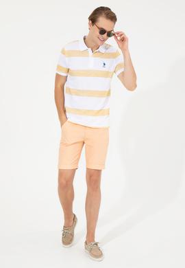 Erkek Turuncu Dokuma Şort - 50246121015