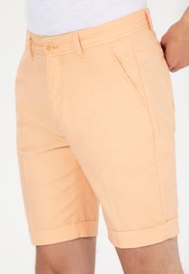 Erkek Turuncu Dokuma Şort - 50246121015