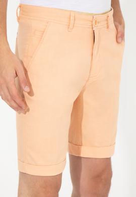 Erkek Turuncu Dokuma Şort - 50246121015