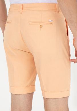 Erkek Turuncu Dokuma Şort - 50246121015