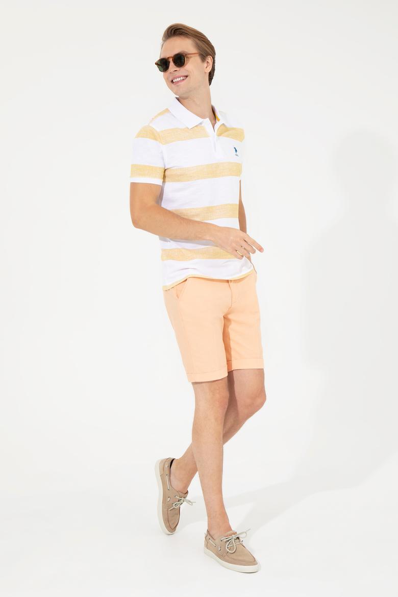 Erkek Turuncu Dokuma Şort - 50246121015