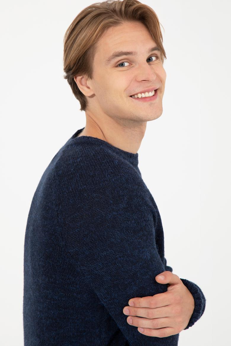 Erkek Lacivert Kazak