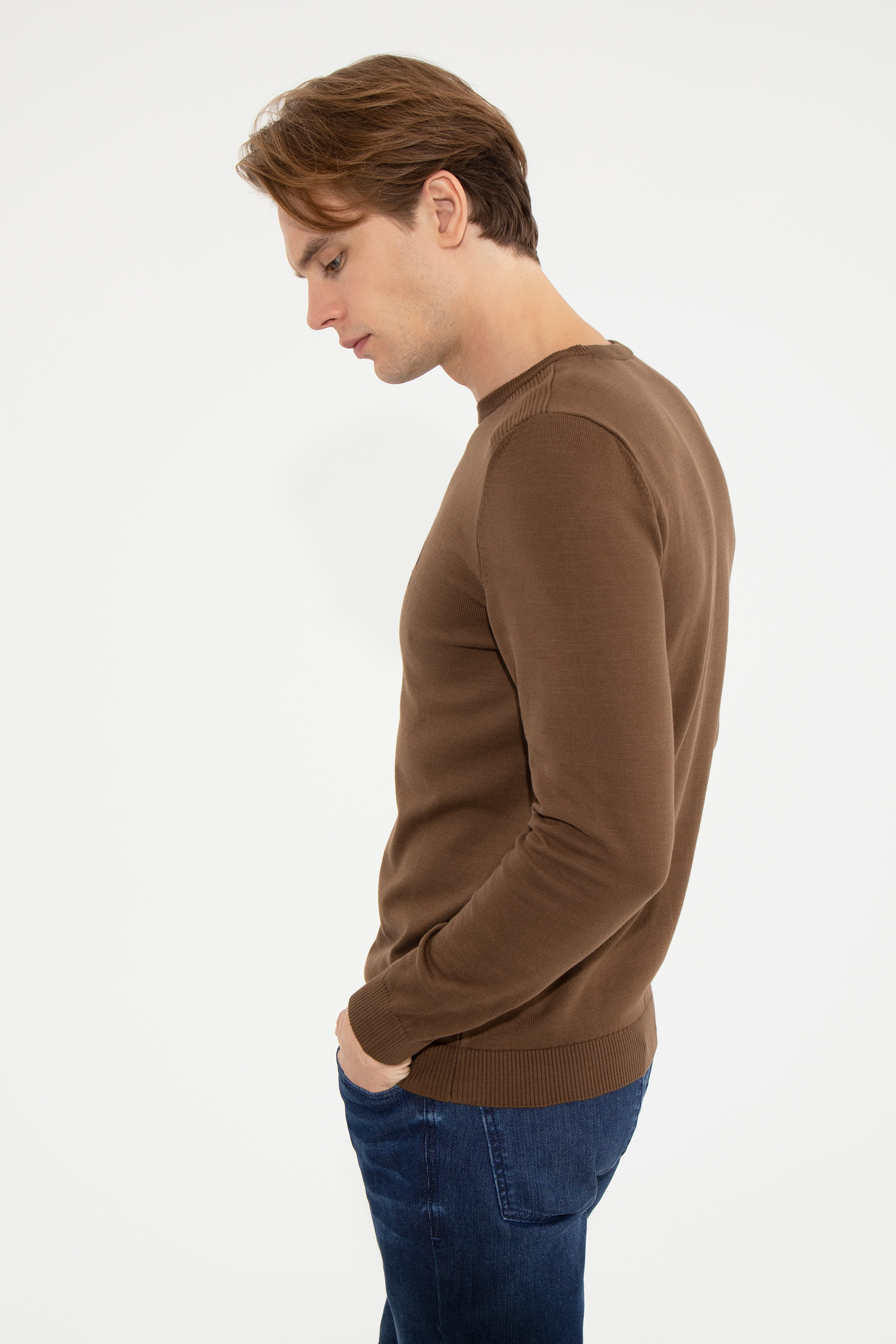 Erkek Coconut Bisiklet Yaka Basic Triko Kazak - Image 5