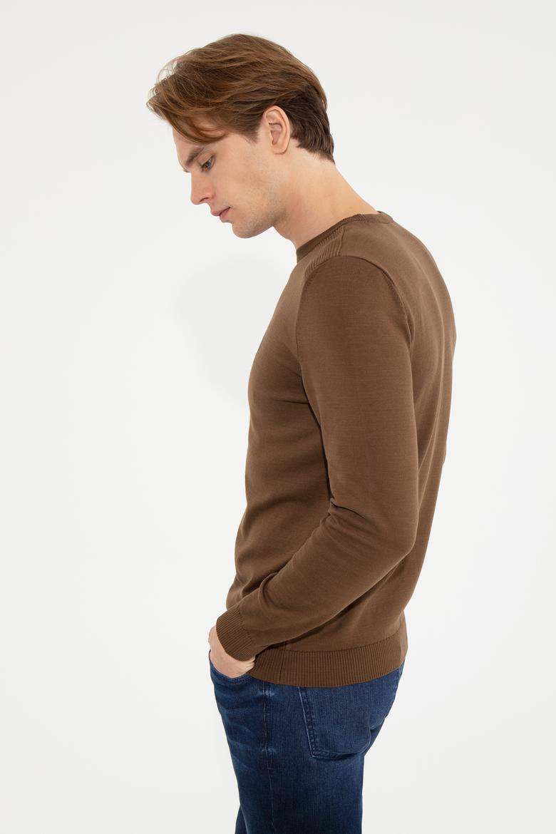 Erkek Coconut Bisiklet Yaka Basic Triko Kazak - 50251885050