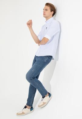 Erkek Lacivert Uzun Kollu Gömlek - 50251891008