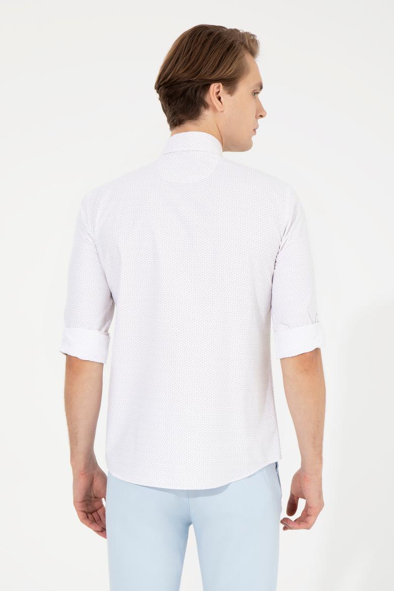 Erkek Bej Uzun Kollu Gömlek - 50251891041