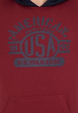 Erkek Vişne Kapüşonlu Sweatshirt - 50257171028