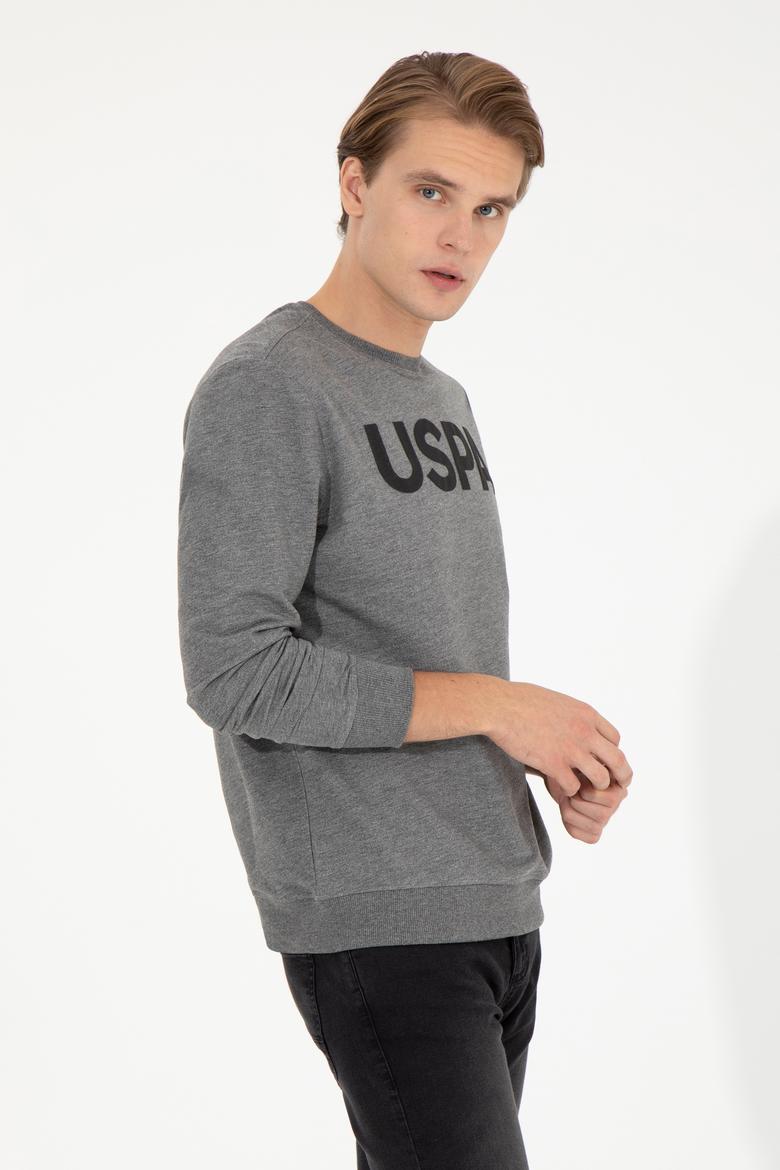 Erkek Antrasit Melanj Basic Sweatshirt - 50254504024