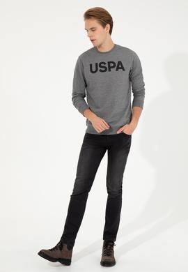 Erkek Antrasit Melanj Basic Sweatshirt - 50254504024