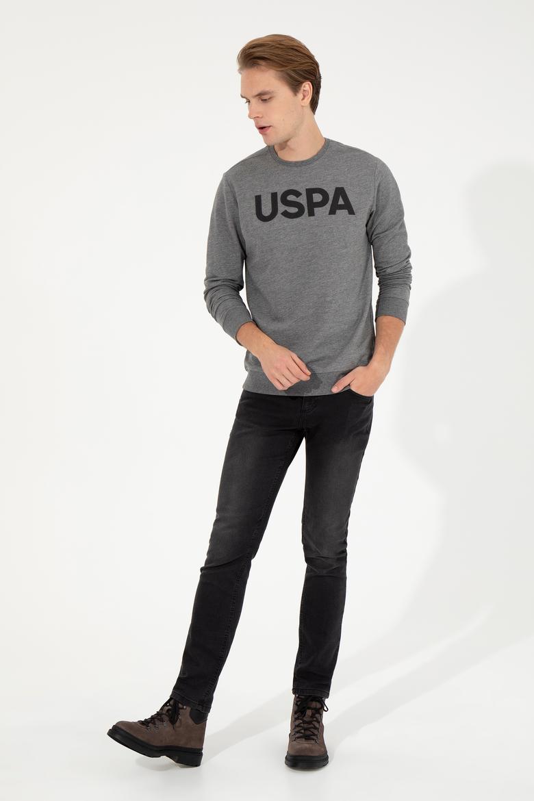 Erkek Antrasit Melanj Basic Sweatshirt - 50254504024