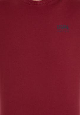 Erkek Vişne Bisiklet Yaka Basic Sweatshirt - 50257281009